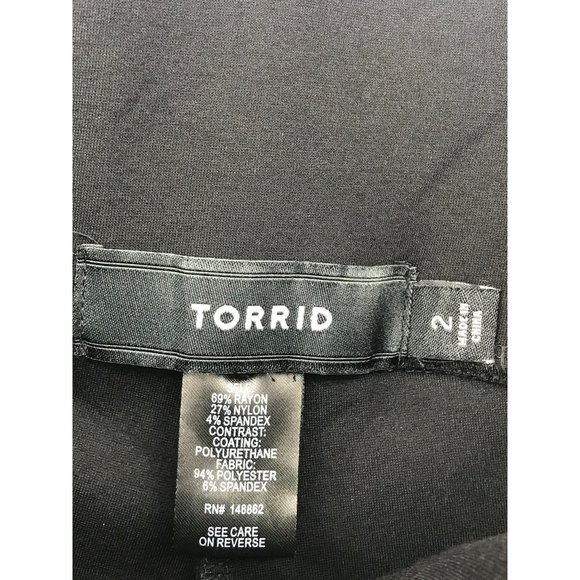 Torrid Faux Leather Ponte Pixie Pant Legging Black 2X - Picture 6 of 6